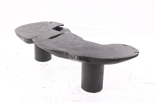 One Slab Free Form Black Coffee Table - Dyag East