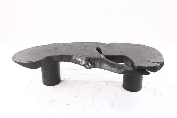 One Slab Free Form Black Coffee Table - Dyag East