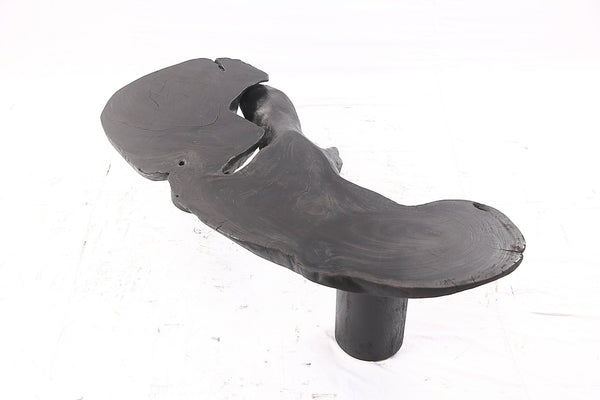 One Slab Free Form Black Coffee Table - Dyag East