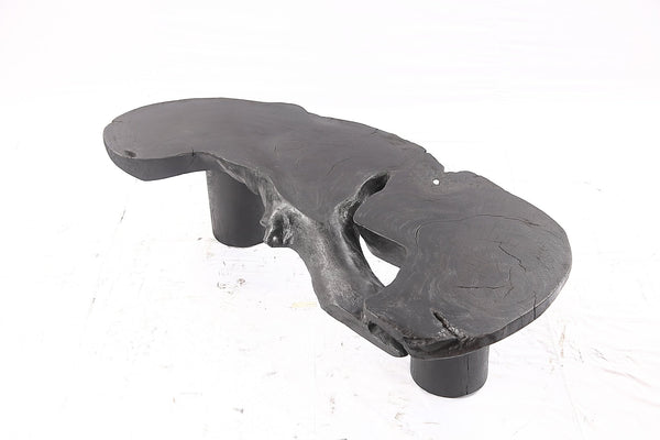 One Slab Free Form Black Coffee Table - Dyag East