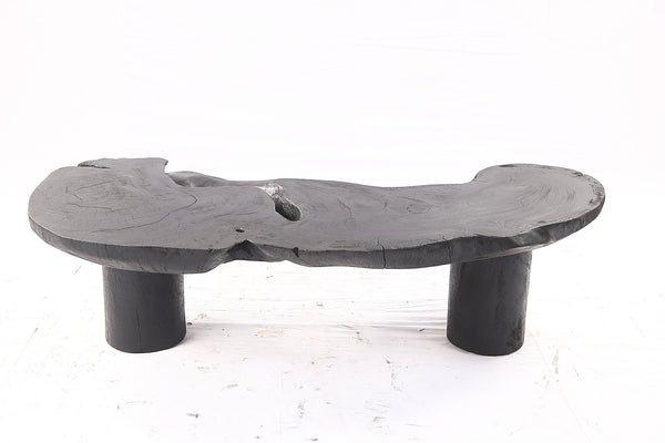 One Slab Free Form Black Coffee Table - Dyag East