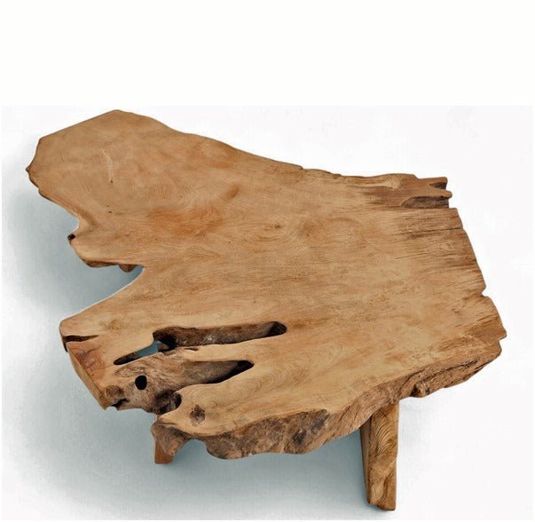 One Slab Free Form Rustic Reclaimed Coffee Table - Dyag East