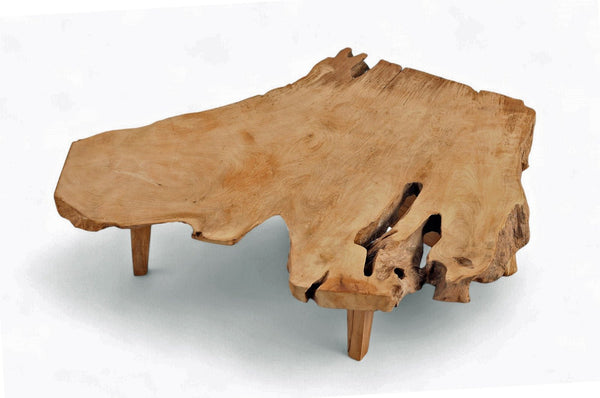 One Slab Free Form Rustic Reclaimed Coffee Table - Dyag East