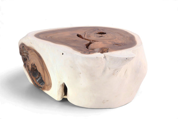 Organic White & Brown Block Coffee Table - Dyag East