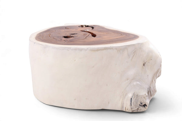 Organic White & Brown Block Coffee Table - Dyag East