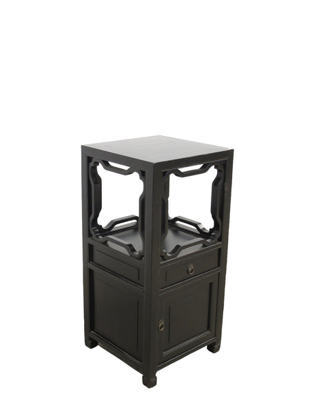 Pair Antique Chinese Accent Table or Night Nightstand - Dyag East