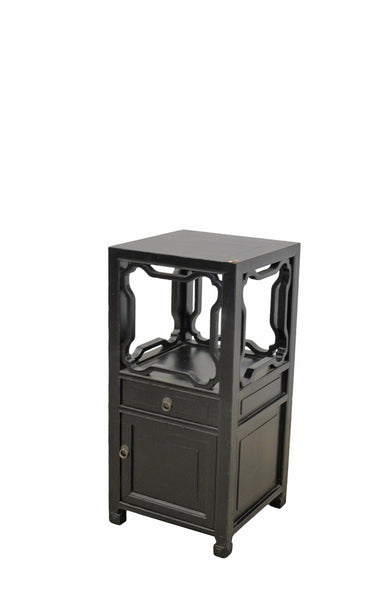 Pair Antique Chinese Accent Table or Night Nightstand - Dyag East