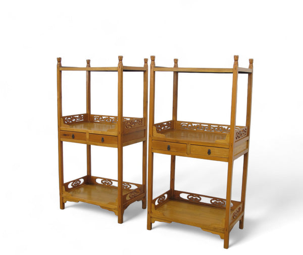 Pair Antique Chinese Etagere - Dyag East