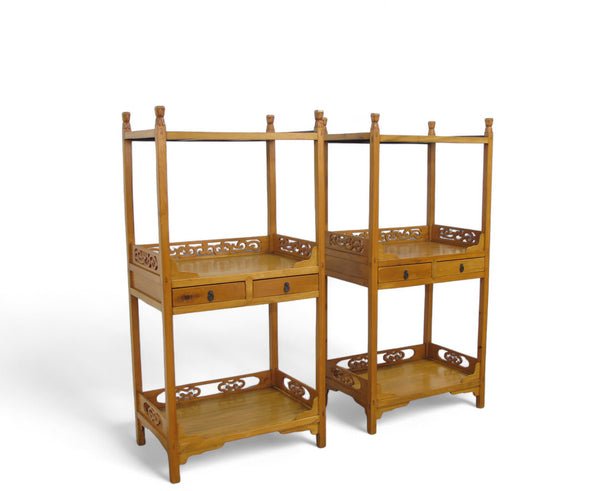 Pair Antique Chinese Etagere - Dyag East