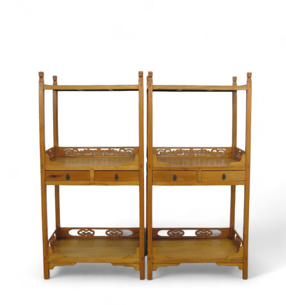 Pair Antique Chinese Etagere - Dyag East