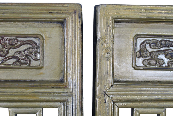 Pair Antique Gilded Screen Panels - Dyag East