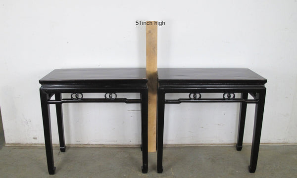 Pair Early 19 Century Antique Chinese Console Table - Dyag East