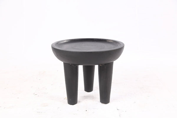 Pair of 20” Round Suar Flat-Top Side Table - Dyag East