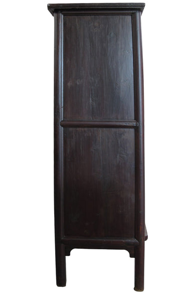 Pair of 83" Tall Large Ming Style Wardrobe Armoire - Dyag East