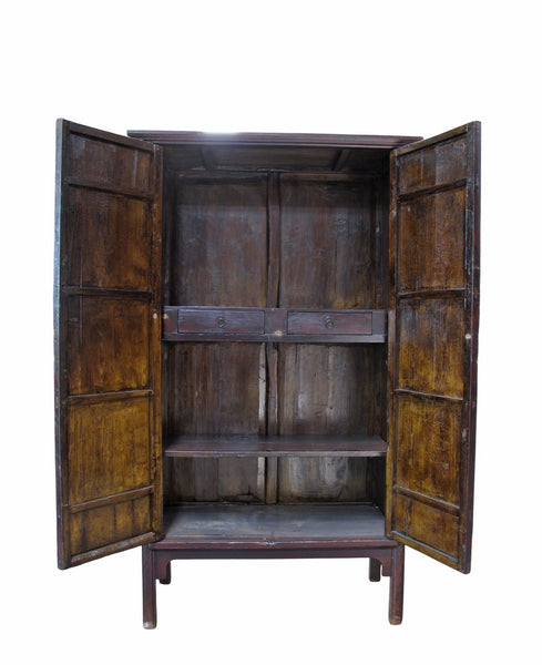Pair of 83" Tall Large Ming Style Wardrobe Armoire - Dyag East