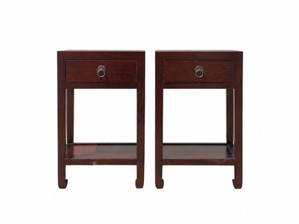 Pair of Chinese Single-Drawer Side Tables - Dyag East