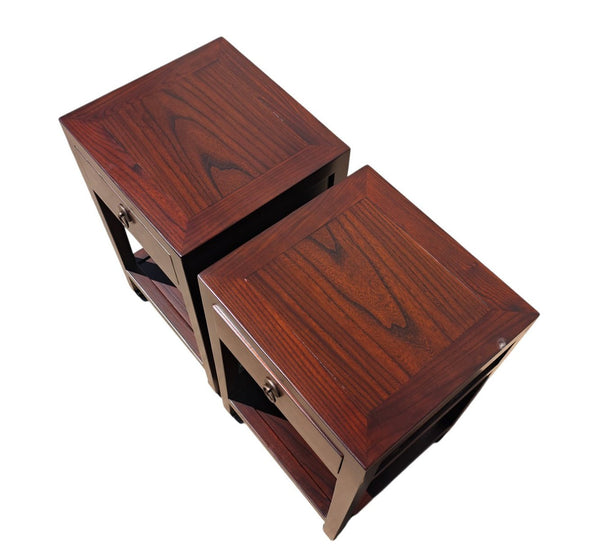 Pair of Chinese Single-Drawer Side Tables - Dyag East