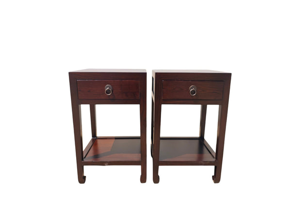 Pair of Chinese Single-Drawer Side Tables - Dyag East