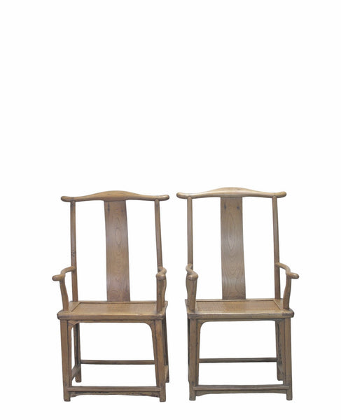 Pair of Vintage Official's Hat Armchairs - Dyag East
