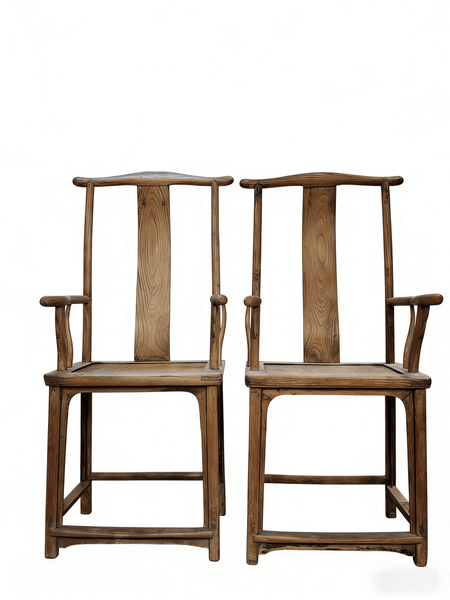 Pair of Vintage Official's Hat Armchairs - Dyag East