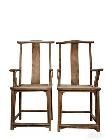 Pair of Vintage Official's Hat Armchairs - Dyag East