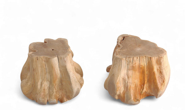 Pair Onion Shape Organic Accent or Side Table 12.1 - Dyag East