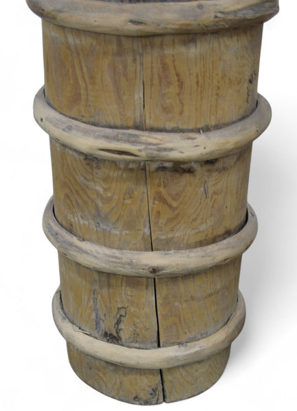 Pair Tibetan Butter Barrel 26' & 22" Tall - Dyag East