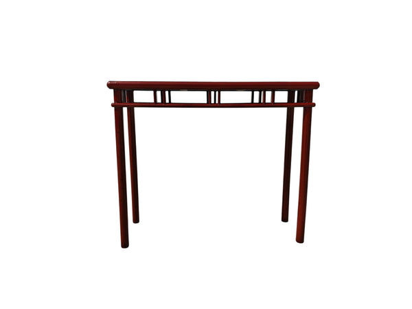 Red Lacquer 38" Long Console Table - Dyag East