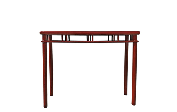 Red Lacquer 38" Long Console Table - Dyag East