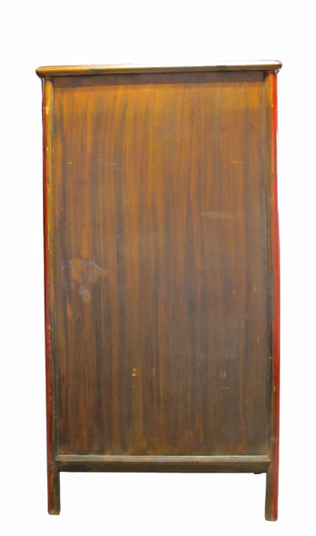 Red Solid Wood 76 Inch Tall Armoire - Dyag East