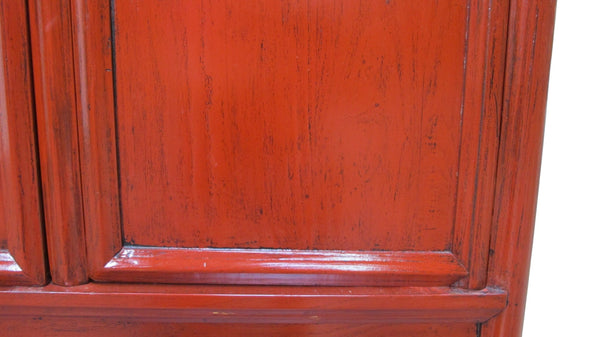 Red Solid Wood 76 Inch Tall Armoire - Dyag East