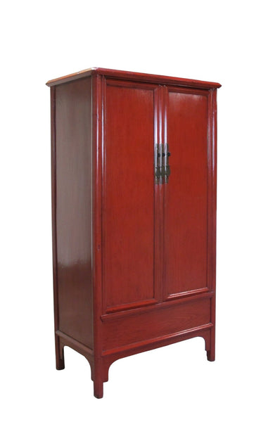Red Solid Wood 76 Inch Tall Armoire - Dyag East