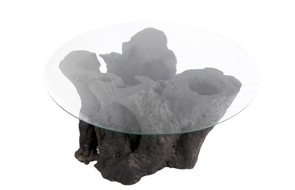 Round 63" Diameter Black Root Dining Table - Dyag East