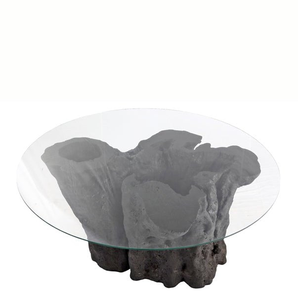 Round 63" Diameter Black Root Dining Table - Dyag East