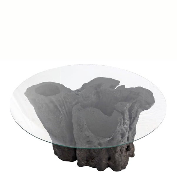 Round 63" Diameter Black Root Dining Table - Dyag East