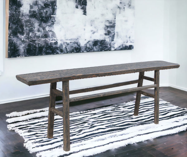 Rustic Black Farmhouse Wood Table - Dyag East