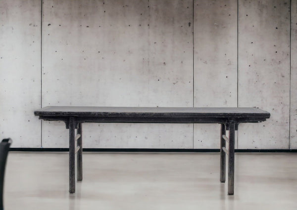Rustic Black Patina Console Table - Dyag East