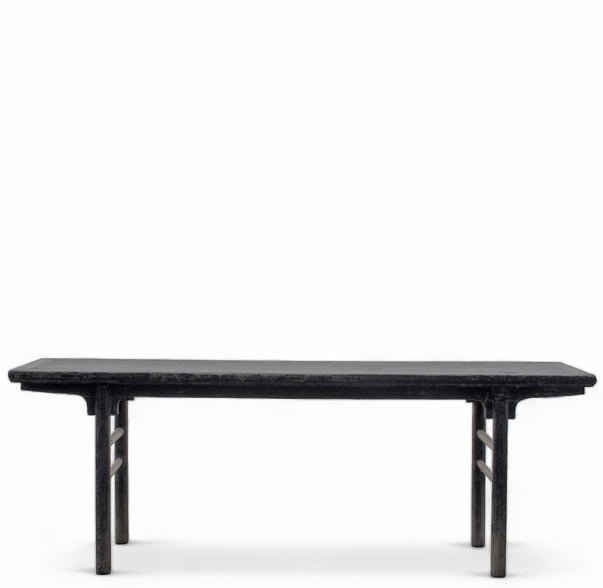 Rustic Black Patina Console Table - Dyag East