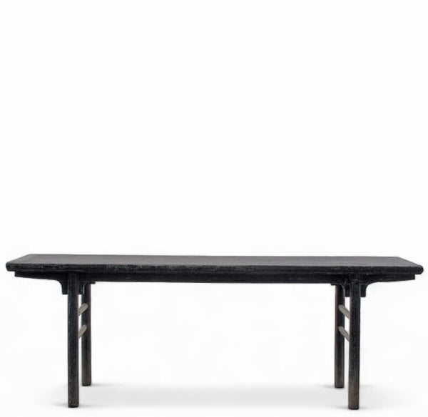 Rustic Black Patina Console Table - Dyag East