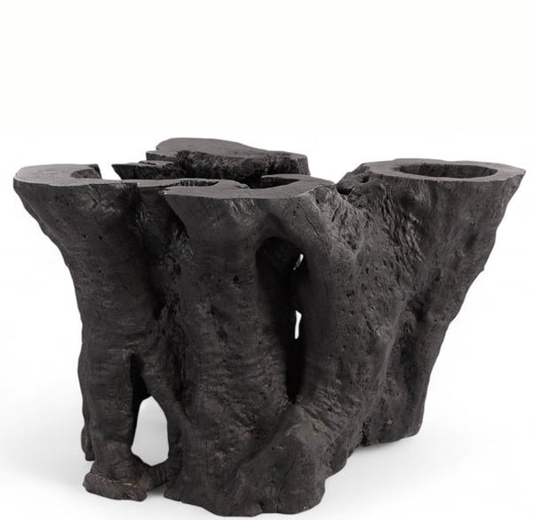 Sculptured Black Root Dining Table Base - Dyag East