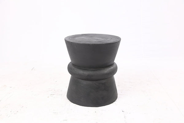 Single Black Hourglass 20” Tall Accent Table - Dyag East