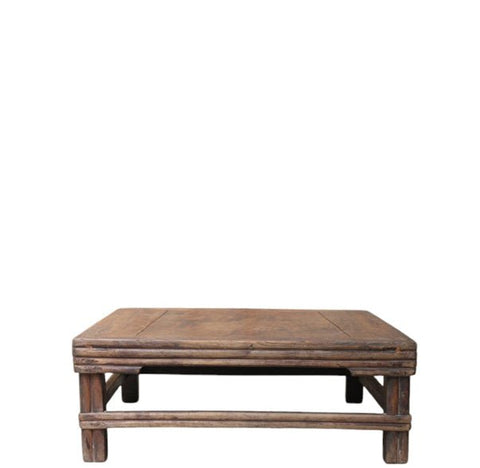 Small 10" Tall Rustic Asian Coffee Table - Dyag East