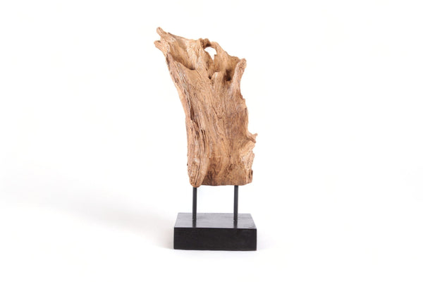 Table Top Organic Teak Sculpture - 34" Inch Tall - Dyag East