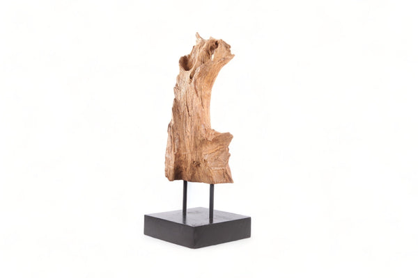 Table Top Organic Teak Sculpture - 34" Inch Tall - Dyag East
