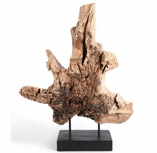 Table Top Organic Teak Sculpture - 42" Inch Tall - Dyag East