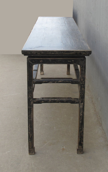 Vintage Black MingQing Console Table - Dyag East