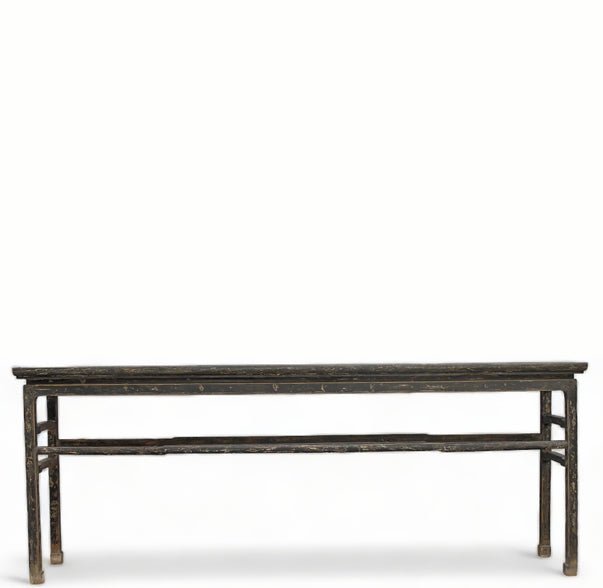 Vintage Black MingQing Console Table - Dyag East