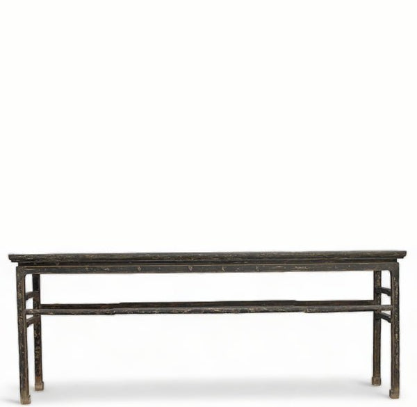 Vintage Black MingQing Console Table - Dyag East