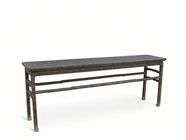 Vintage Black MingQing Console Table - Dyag East
