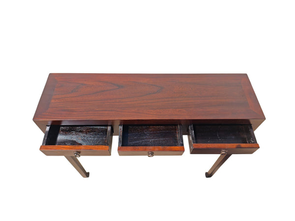 Vintage Chinese 37" Long 3-Drawer Console Table - Dyag East